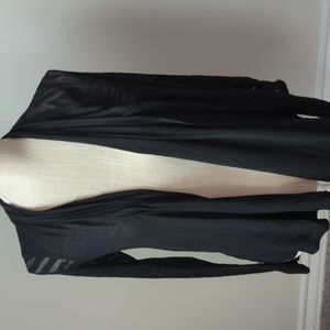 Zebra Cutout Flyaway Cardigan Wrap